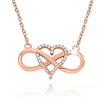 Load image into Gallery viewer, Infinite Heart Rose Gold Pendants
