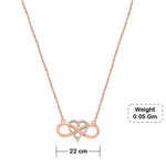 Load image into Gallery viewer, Infinite Heart Rose Gold Pendants
