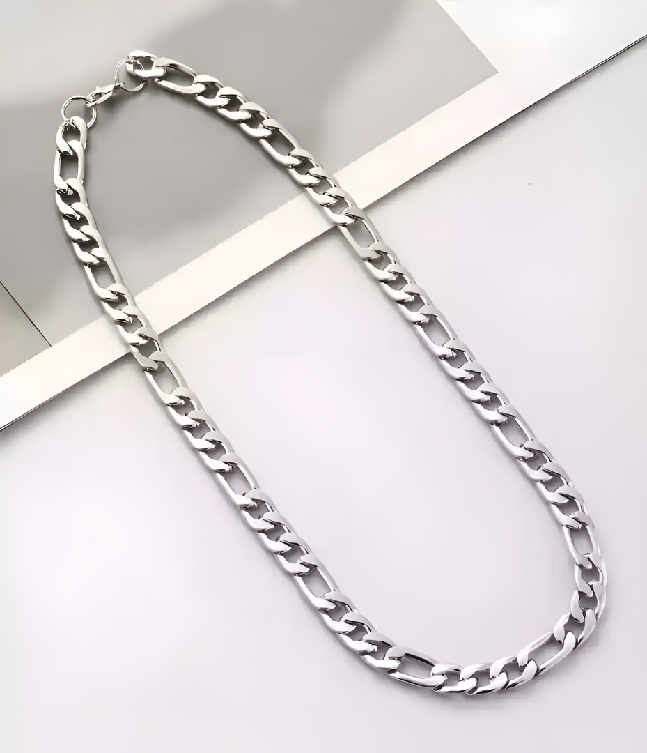 Men’s Chunky Silver-Tone Chain Necklace