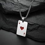 Load image into Gallery viewer, Ace of Hearts Pendant Necklace

