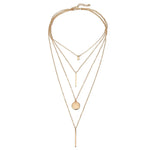 Load image into Gallery viewer, Minimalist Gold Layered Necklace Set Combo
