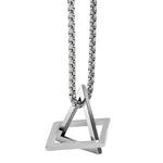 Load image into Gallery viewer, Geometric Triangle Pendant Chain
