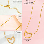 Load image into Gallery viewer, Minimalist Gold Heart Necklace
