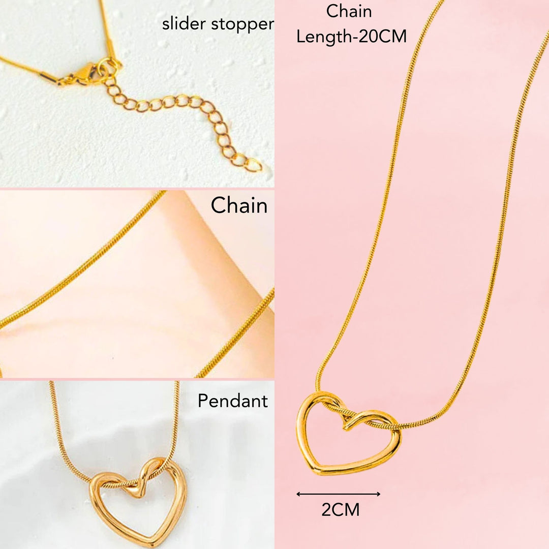 Minimalist Gold Heart Necklace
