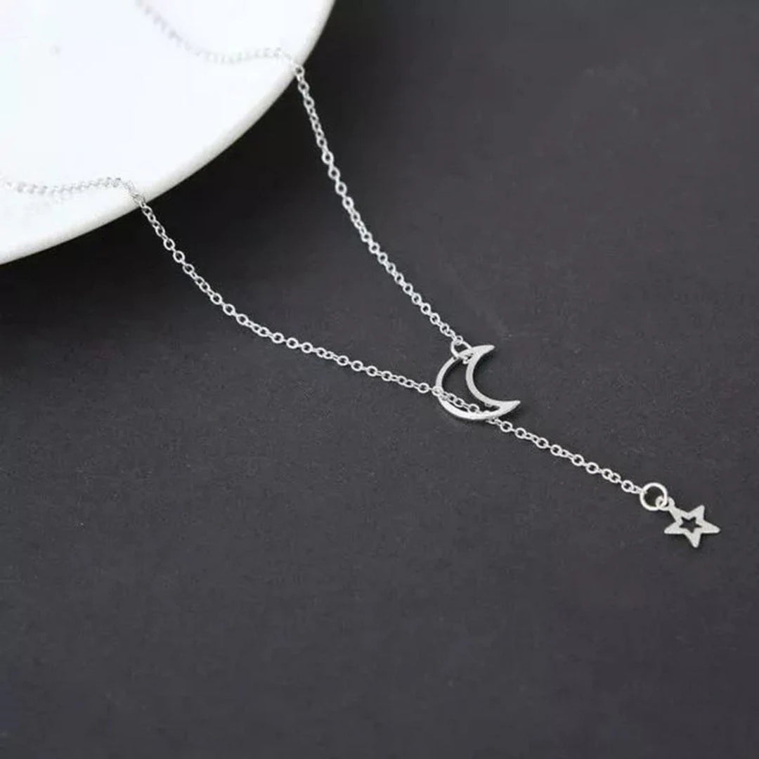 Silver Layering Necklaces Combo of 6 PC