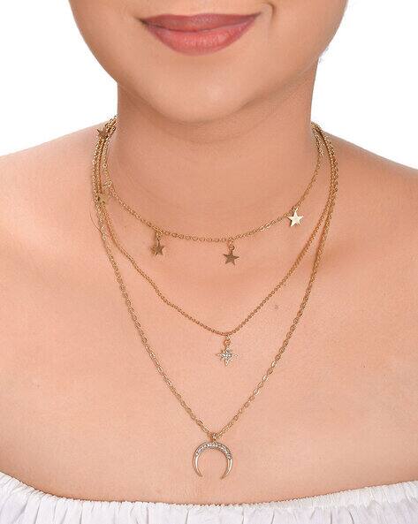 Moon & Star Layered Necklace