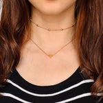 Load image into Gallery viewer, Double Layer Heart Pendant Necklace
