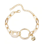 Load image into Gallery viewer, Chunky Link Design with Circle Charm  Bracelet
