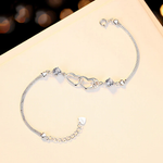 Load image into Gallery viewer, Love Hearts Silver Bracelet
