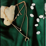 Load image into Gallery viewer, Moon &amp; Star Layered Necklace
