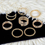 Load image into Gallery viewer, Open &amp; Twist Rings- Set of 8
