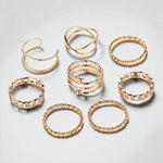 Load image into Gallery viewer, Open &amp; Twist Rings- Set of 8
