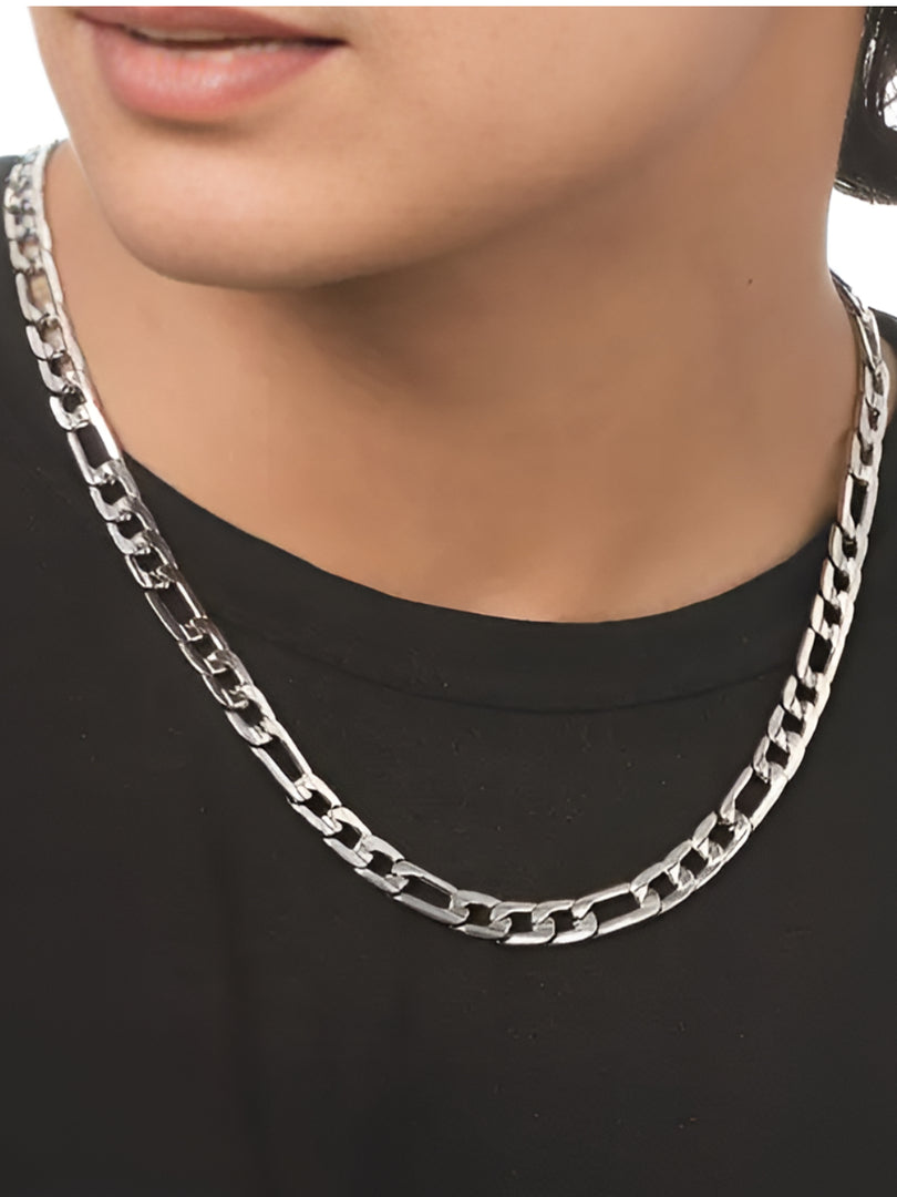 Men’s Chunky Silver-Tone Chain Necklace