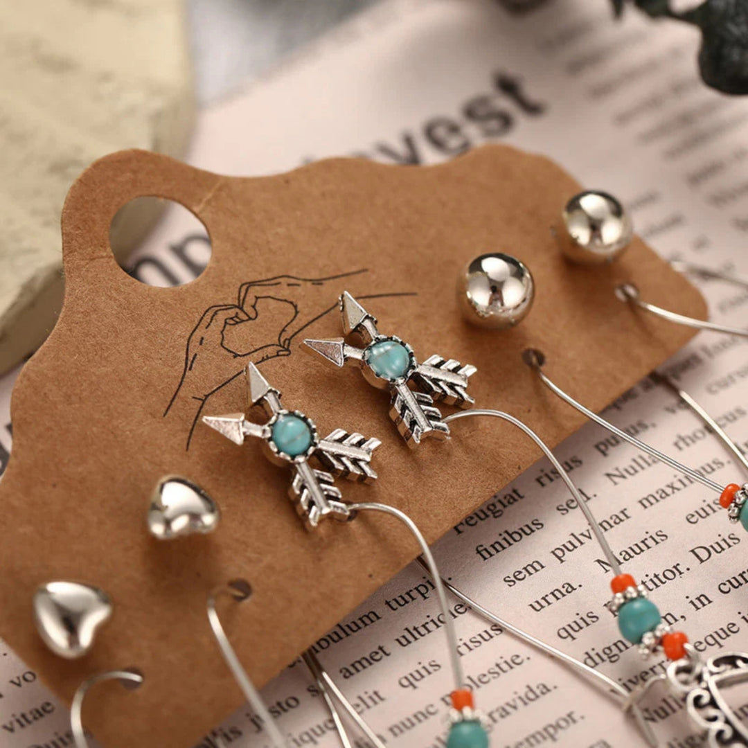 Dream Catcher Earring Set of 6