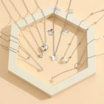 Load image into Gallery viewer, Silver Layering Necklaces Combo of 6 PC
