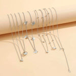 Load image into Gallery viewer, Silver Layering Necklaces Combo of 6 PC
