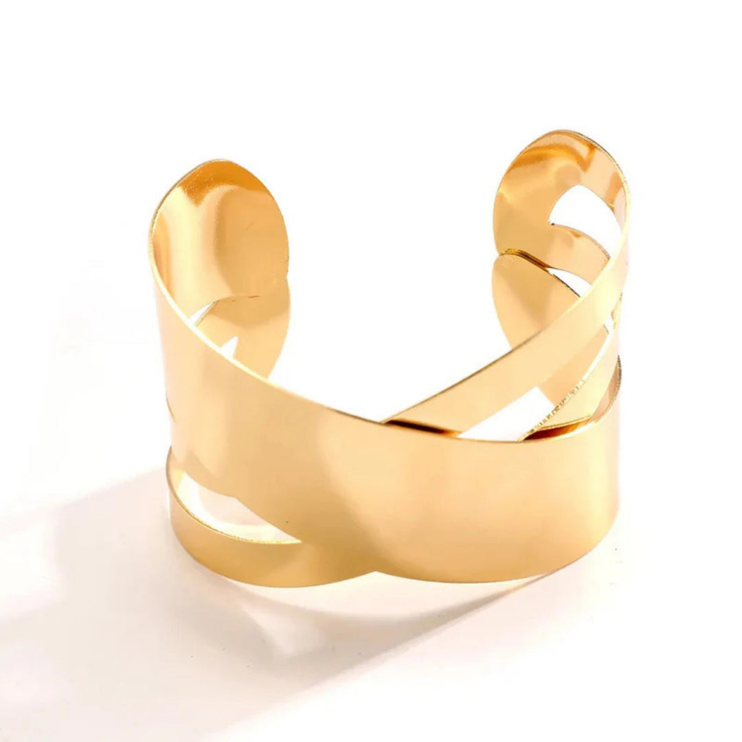 Modern Glamour Gold Cuff Bracelet
