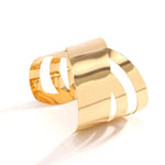 Load image into Gallery viewer, Modern Glamour Gold Cuff Bracelet
