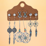 Load image into Gallery viewer, Dream Catcher Earring Set of 6
