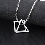 Load image into Gallery viewer, Geometric Triangle Pendant Chain
