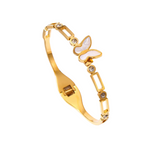 Load image into Gallery viewer, Dainty Gold Butterfly Bracelet
