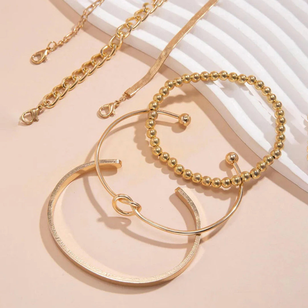 Minimalist Stackable Set of 6 Bracelet