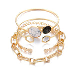 Load image into Gallery viewer, Boho Gold Bracelet Pack - 4 PC Set
