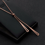Load image into Gallery viewer, Rose Gold Geometric Y-Necklace
