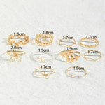 Load image into Gallery viewer, Chic &amp; Stackable Set of 10 Gold Rings

