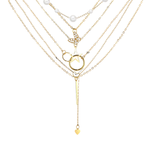 Load image into Gallery viewer, Butterfly inspired set of 5 Layered Necklace
