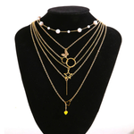 Load image into Gallery viewer, Butterfly inspired set of 5 Layered Necklace
