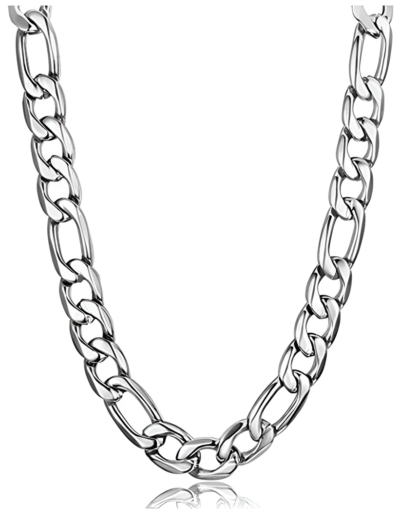 Men’s Chunky Silver-Tone Chain Necklace